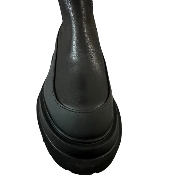 LITA By Ciara Chelsea Mid High Leather Black Boots for Women, SZ. EU 36 / US 5.5 - Picture 4 of 15